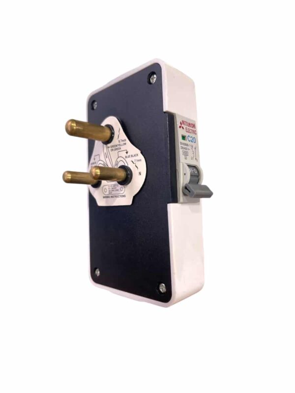 Ez miniature circuit breaker shoe with plug for air conditioner