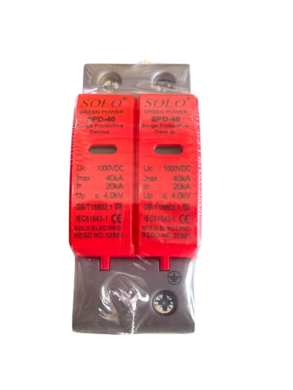 Solo surge protector SPD 2pole Dc 40kv