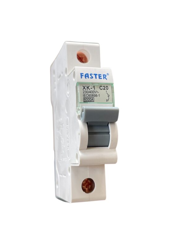 1 pole Faster MCB Circuit breaker 6A,10A,16A,20,32A and 63A