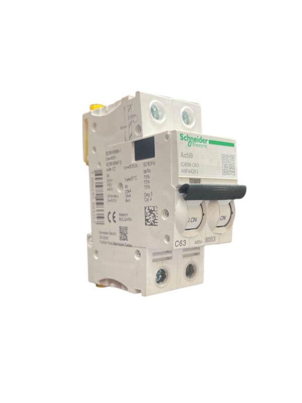 2 pole AC Schneider mcb circuit breaker 63A